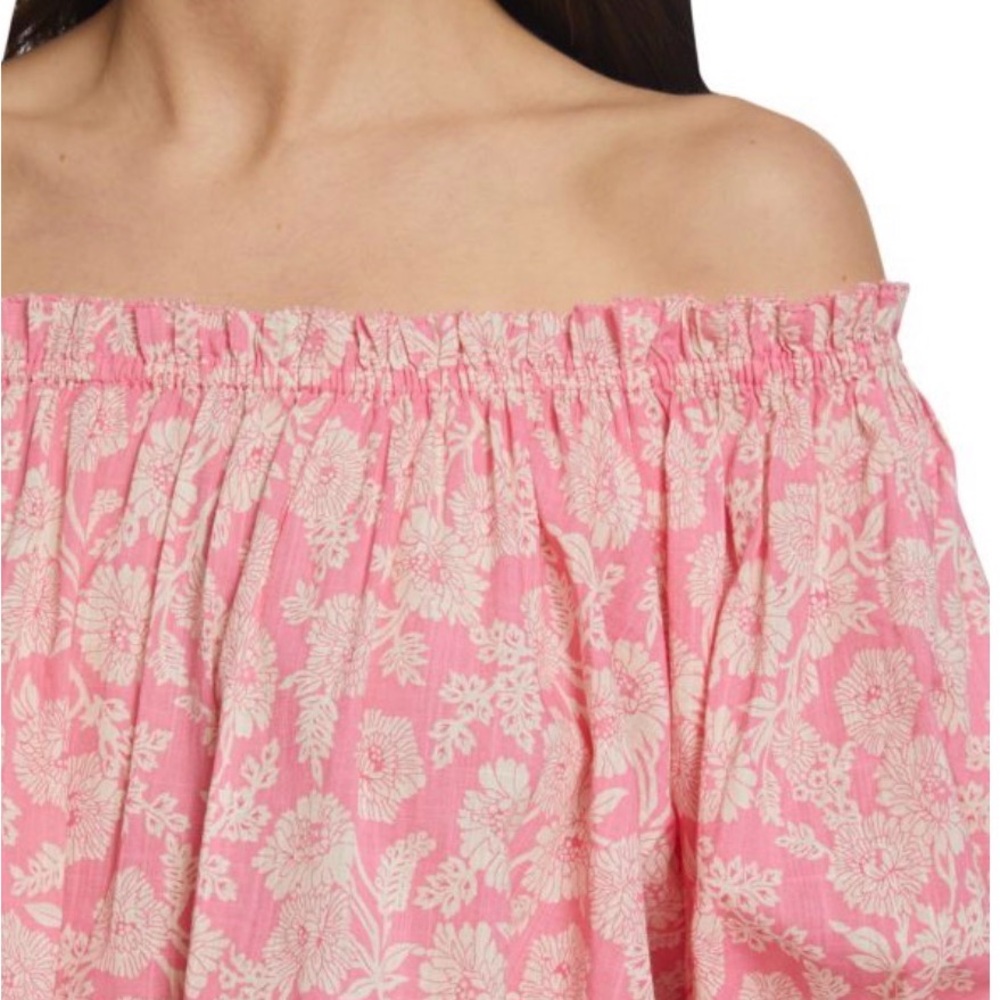 THE GREAT. Pink Floral Blouse - Picture 4 of 6